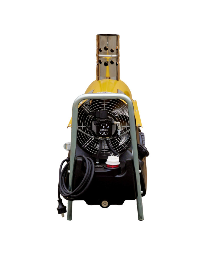 Master BV 69E exhaust oil heater Master Heaters - Technical specifications:  Tank capacity [ l ]: 35 Air flow [ m³/h ]: 1550 Pow