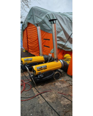 Nagrzewnica olejowa z odprowadzeniem spalin Master BV 77 BIO Master Heaters - Dane techniczne:  Pojemność zbiornika [ l ]: 36 Pr