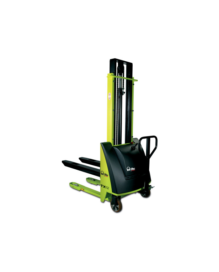 Pół-elektryczna układarka LIFTER BY PRAMAC TX 12/35 1150X560 Pramac - Dane techniczne:Naped: RecznyPromien skretu: 1760 mmSzerok