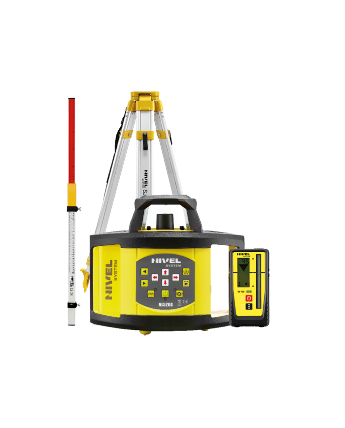 ZESTAW Niwelator laserowy Nivel System NL520G DIGITAL + łata LS-24 + statyw SJJ1 Nivel System - Dane techniczne:  Marka: Nivel S