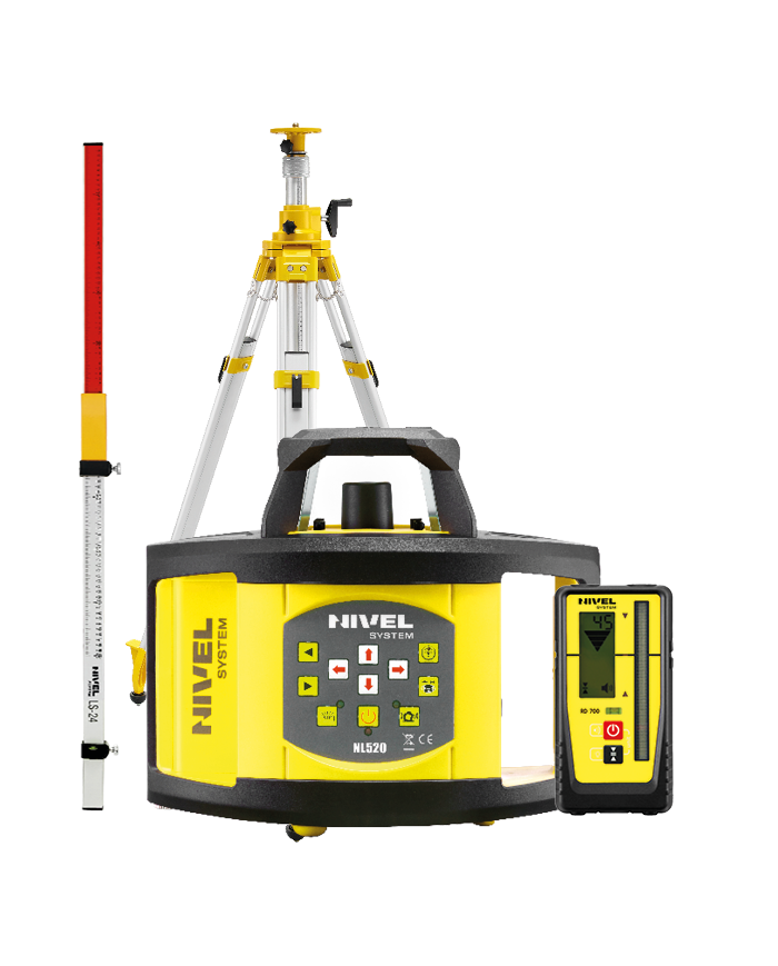 ZESTAW Niwelator laserowy Nivel System NL520R DIGITAL + łata LS-24 + statyw SJJ32 Nivel System - Dane techniczne:  Marka: Nivel 