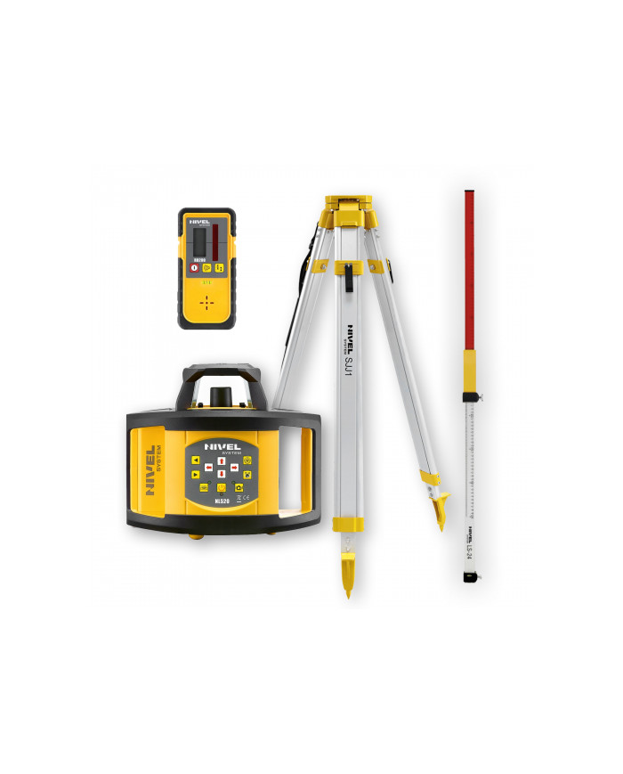 Laser leveler Nivel System NL520 - KIT Staff LS-24 tripod SJJ1 Nivel System - Technical data:  Brand: Nivel System Operating tem Laser leveler Nivel System NL520 - KIT Staff LS-24 tripod SJJ1 Nivel System - Technical data:  Brand: Nivel System Operating tem
