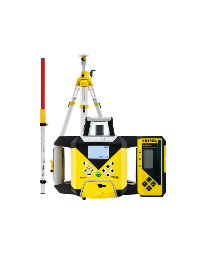Laser leveler Nivel System NL720G DIGITAL - KIT tripod SJJ32 staff LS24 Nivel System - Technical data:  Auto-adjustment function Laser leveler Nivel System NL720G DIGITAL - KIT tripod SJJ32 staff LS24 Nivel System - Technical data:  Auto-adjustment function