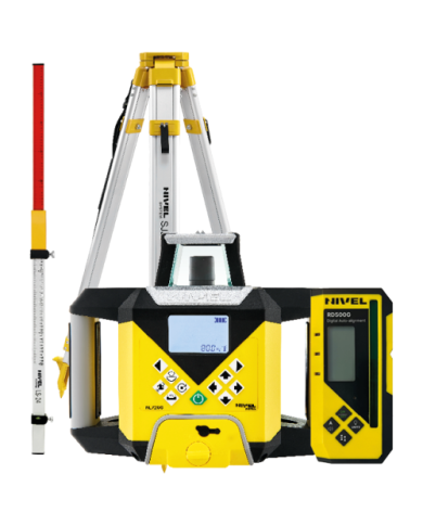 Laser leveler Nivel System NL720G DIGITAL - KIT tripod SJJ1 staff LS24 Nivel System - Technical data:  Auto-adjustment function: