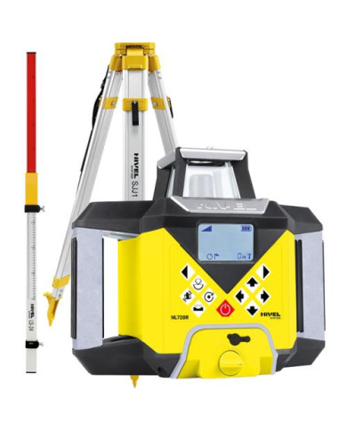 Laser leveler Nivel System NL720R DIGITAL - KIT tripod SJJ32 staff LS24 Nivel System - Technical data:  Auto-adjustment function