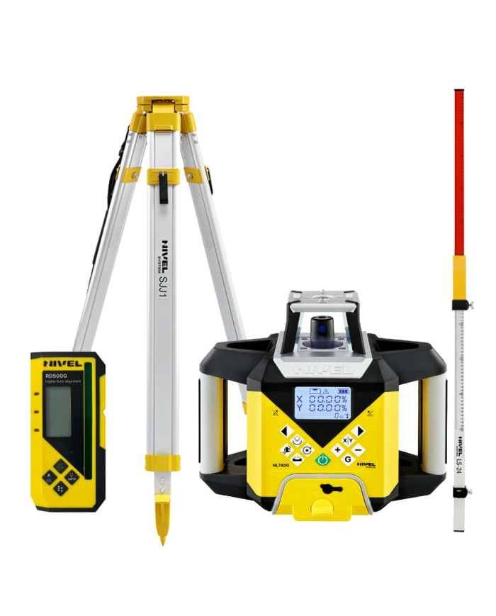 Laser leveler Nivel System NL740G DIGITAL - KIT tripod SJJ1 staff LS24 Nivel System - Technical data:  Auto-adjustment function: Laser leveler Nivel System NL740G DIGITAL - KIT tripod SJJ1 staff LS24 Nivel System - Technical data:  Auto-adjustment function: