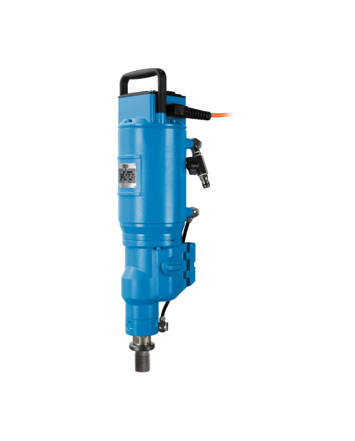 Silnik wiertnicy TYROLIT  DME52UW Tyrolit - Dane techniczne:Srednica wiercen: 110-500 mmCiezar: 22.9 kgNapiecie: 400 vMoc: 5.2 k