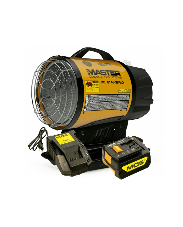 Promiennik podczerwieni Master DC 61 Master Heaters -      Technické údaje:       Objem nádrže [ l ]: 11     Napájanie [ V/Hz ]: