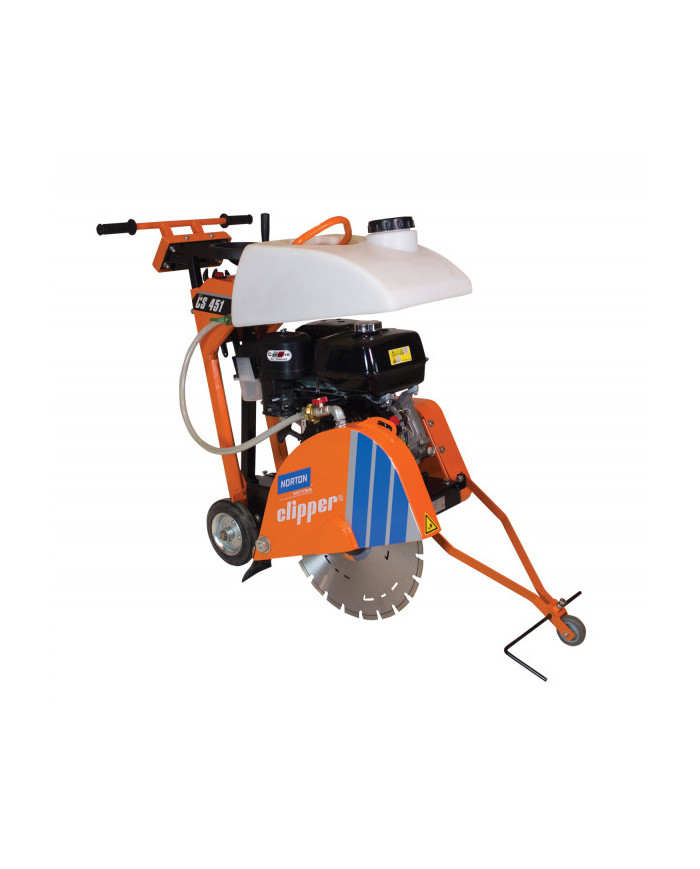 NORTON CS451 mobile floor cutting machine Norton Clipper - Specifications:  Weight: 112kg Motor: HONDA GX390 Cyclonic Dimensions NORTON CS451 mobile floor cutting machine Norton Clipper - Specifications:  Weight: 112kg Motor: HONDA GX390 Cyclonic Dimensions