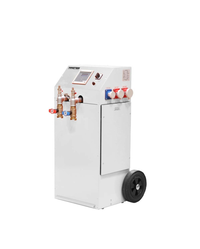 Przenośny podgrzewacz ciepłej wody Master WB 20 400V Master Heaters - Dane techniczne:  Zakres temperatur pracy [ ℃ ]: +20 - +80