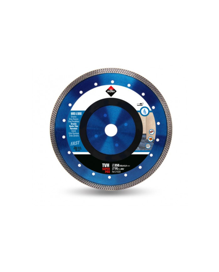 TURBO VIPER TVH 350 SUPERPRO diamond blade for hard materials, edging  - Dane techniczne:: undefinedsrednica zewnetrzna: 350 mms TURBO VIPER TVH 350 SUPERPRO diamond blade for hard materials, edging  - Dane techniczne:: undefinedsrednica zewnetrzna: 350 mms