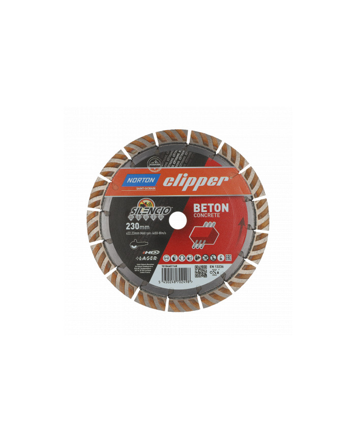 Tarcza diamentowa EXTREME BETON SILENCIO THH H15  300x20 (Norton Clipper) Norton Clipper - Dane techniczne:Srednica bulawy: 300  Tarcza diamentowa EXTREME BETON SILENCIO THH H15  300x20 (Norton Clipper) Norton Clipper - Dane techniczne:Srednica bulawy: 300