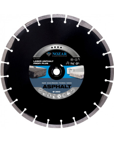 NOZAR ASFALT PROFI PLUS 300mm diamond blade Nozar - Dane techniczne:: undefinedmax. srednica tarczy: 300 mmsrednica otworu w tar