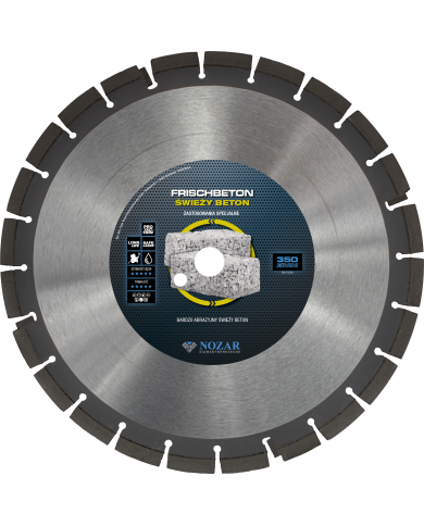 Nozar Frischbeton / Fresh concrete diamond blade 350x25,4 mm  - Dane techniczne:: undefinedproducent: nozar niemcysrednica otwor