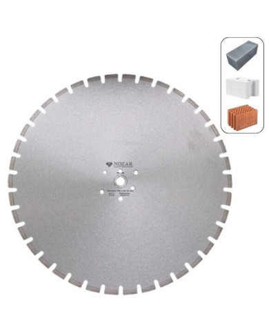 NOZAR KSP 700mm diamond blade Nozar - Dane techniczne:: undefinedmax. srednica tarczy: 700 mmsrednica otworu w tarczy: 25.4mm. 3