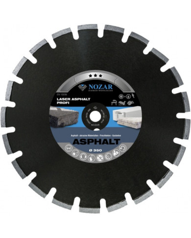 NOZAR LAM PROFI 350mm diamond blade Nozar - Dane techniczne:: undefinedmax. srednica tarczy: 350 mmsrednica otworu w tarczy: 25.