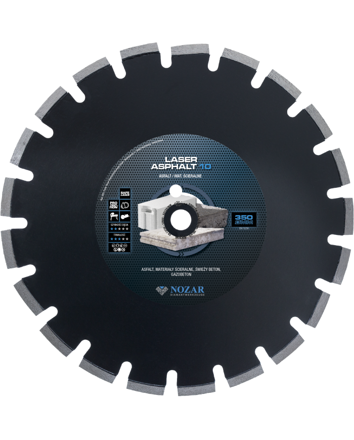 Tarcza diamentowa Nozar Laser Asphalt 10 350x25,4 mm Nozar - 
