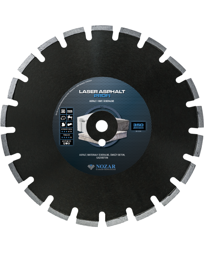 Tarcza diamentowa Nozar Laser Asphalt Profi 350x25,4 mm Nozar -  Tarcza diamentowa Nozar Laser Asphalt Profi 350x25,4 mm Nozar -