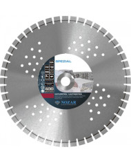 TARCZA DIAMENTOWA NOZAR SPEZIAL 400mm Nozar - Dane techniczne:Max. srednica tarczy: 350 mmSrednica otworu w tarczy: 25.4 mmGrubo TARCZA DIAMENTOWA NOZAR SPEZIAL 400mm Nozar - Dane techniczne:Max. srednica tarczy: 350 mmSrednica otworu w tarczy: 25.4 mmGrubo