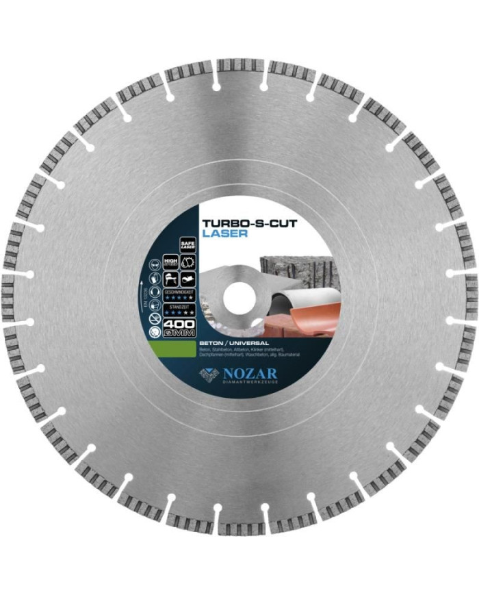 Tarcza diamentowa TURBO S CUT 400 Nozar -  Tarcza diamentowa TURBO S CUT 400 Nozar -