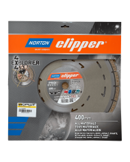 Tarcza diamentowa PRO 4x4 EXPLORER H12 400x25.4 Norton Clipper - Dane techniczne: Średnica tarczy: 400 mmŚrednica otworu tarczy: Tarcza diamentowa PRO 4x4 EXPLORER H12 400x25.4 Norton Clipper - Dane techniczne: Średnica tarczy: 400 mmŚrednica otworu tarczy: