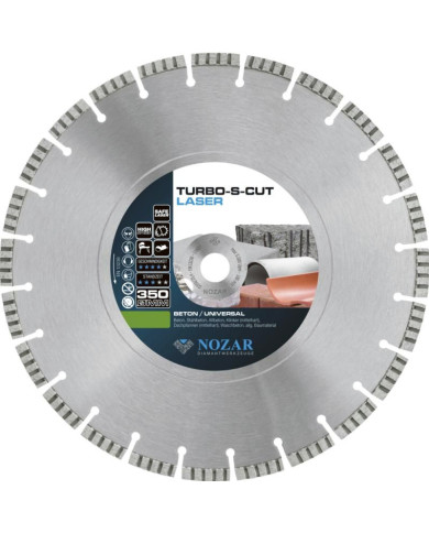 Diamond blade TURBO S CUT 350 Nozar - 