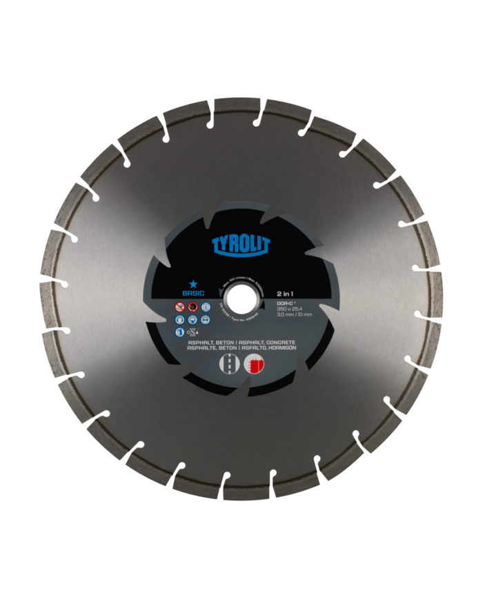 Tarcza diamentowa TYROLIT BASIC DCA C-2IN1 300 X 2,8 MM (20 MM) Tyrolit - Dane techniczne:: undefinedproducent: tyrolitmax. sred