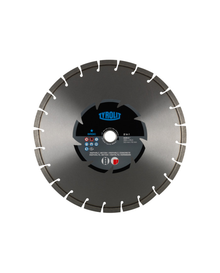 Tarcza diamentowa TYROLIT BASIC DCA C-2IN1 350 X 3MM Tyrolit - Dane techniczne:: undefinedproducent: tyrolitmax. srednica tarczy