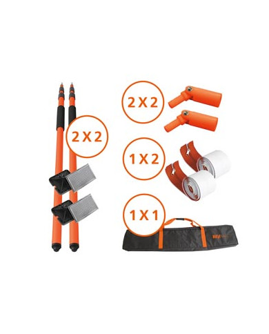 Master HEYWALL BASIC dust wall Master Heaters - The Set Includes:  4 system beams up to 3.6m long with upper and lower supports 
