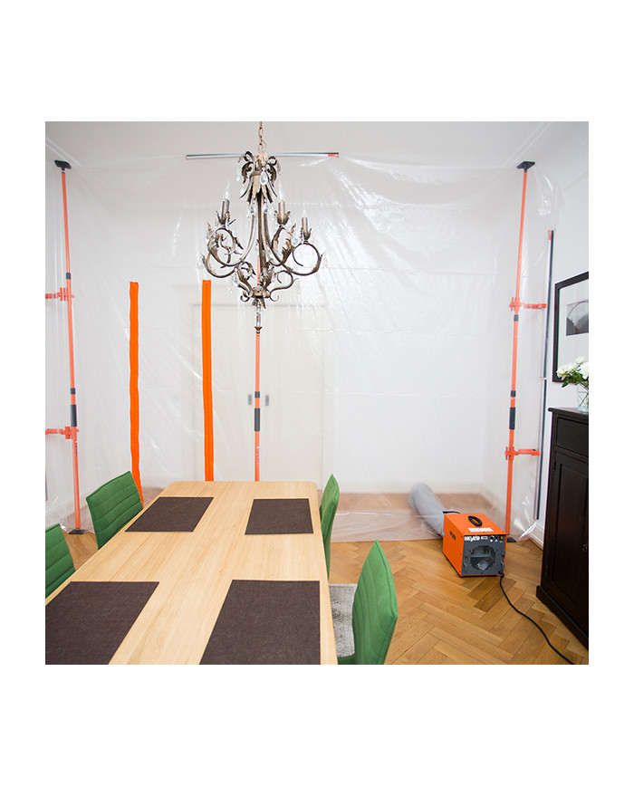 Master HEYWALL BASIC dust wall Master Heaters - The Set Includes:  4 system beams up to 3.6m long with upper and lower supports  Master HEYWALL BASIC dust wall Master Heaters - The Set Includes:  4 system beams up to 3.6m long with upper and lower supports