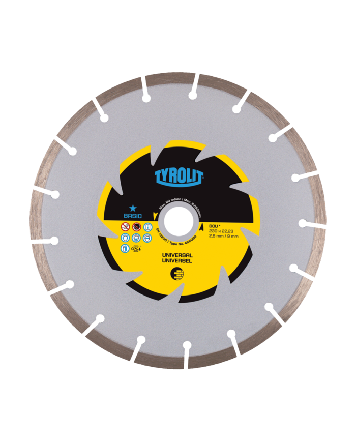 Tarcza diamentowa TYROLIT BASIC DCU 300 X 2,6 MM C3 Tyrolit - Dane techniczne:: undefinedproducent: tyrolitmax. srednica tarczy: