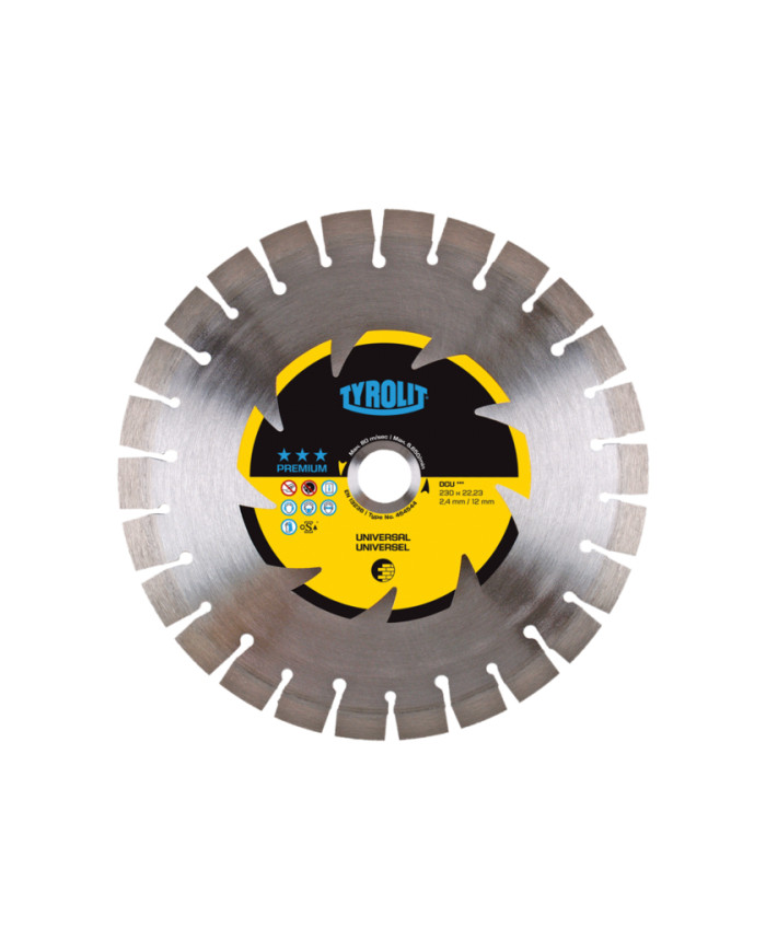 Tarcza diamentowa TYROLIT PREMIUM DCU 115 X 2,4 MM Tyrolit - Dane techniczne:: undefinedproducent: tyrolitmax. srednica tarczy:  Tarcza diamentowa TYROLIT PREMIUM DCU 115 X 2,4 MM Tyrolit - Dane techniczne:: undefinedproducent: tyrolitmax. srednica tarczy: