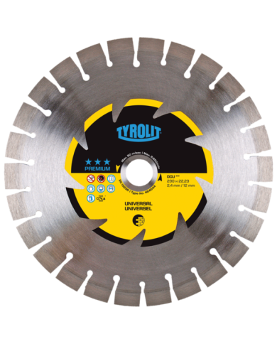 TYROLIT PREMIUM DCU 400 X 3.2 MM diamond disc Tyrolit - Dane techniczne:: undefinedproducent: tyrolitmax. srednica tarczy: 400 m