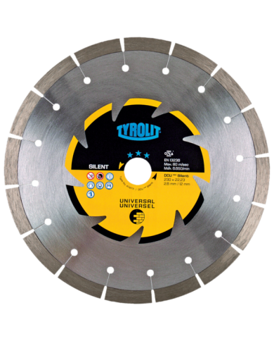 TYROLIT PREMIUM DCU-S SILENT 230 X 2,6 MM diamond disc Tyrolit - Dane techniczne:: undefinedproducent: tyrolitmax. srednica tarc