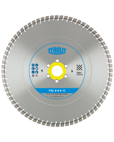 TYROLIT PREMIUM FSL-C 800 X 3.9 MM diamond disc Tyrolit - Dane techniczne:: undefinedproducent: tyrolitmax. srednica tarczy: 800