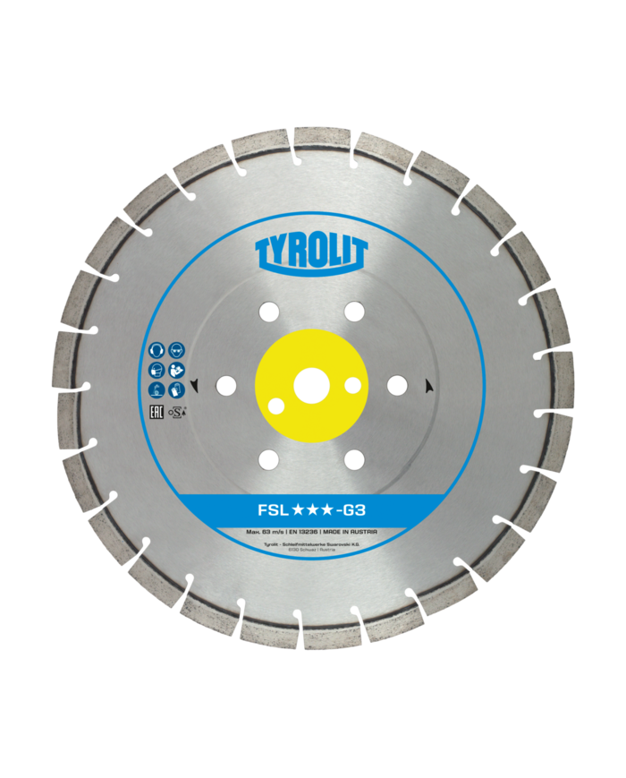 Tarcza diamentowa TYROLIT PREMIUM FSL-G3 350 X 2,8 MM, 35/25,4 MM Tyrolit - Dane techniczne:: undefinedproducent: tyrolitmax. sr Tarcza diamentowa TYROLIT PREMIUM FSL-G3 350 X 2,8 MM, 35/25,4 MM Tyrolit - Dane techniczne:: undefinedproducent: tyrolitmax. sr