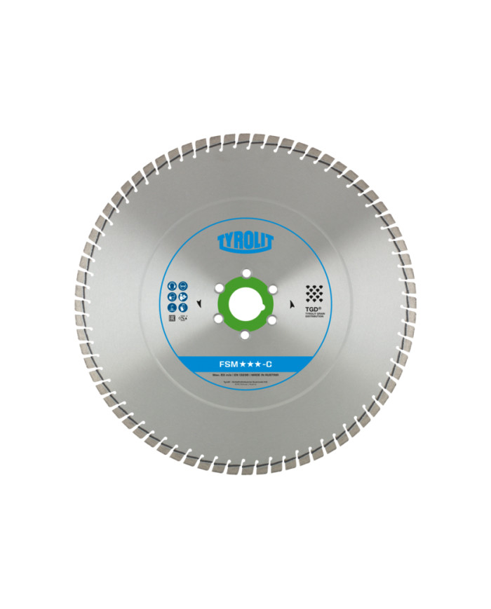 Tarcza diamentowa TYROLIT PREMIUM FSM-C 500 X 3,9 MM Tyrolit - Dane techniczne:: undefinedproducent: tyrolitmax. srednica tarczy