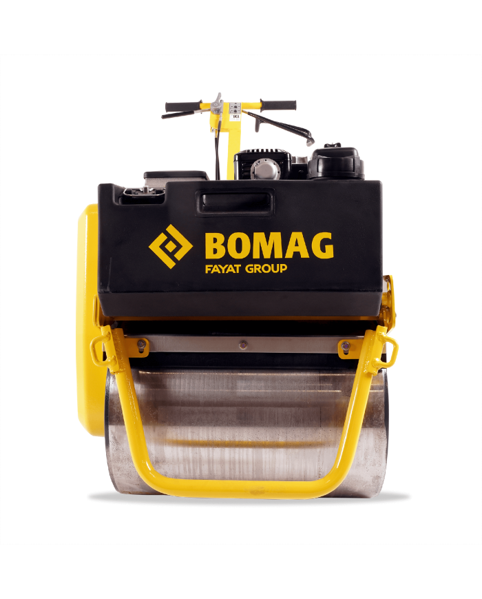 Walec jednobębnowy prowadzony Bomag BW 55 E Bomag - Dane techniczne:  Chłodzenie: Powietrzem Ciężar: 150 kg Silnik: Honda GX120  Walec jednobębnowy prowadzony Bomag BW 55 E Bomag - Dane techniczne:  Chłodzenie: Powietrzem Ciężar: 150 kg Silnik: Honda GX120