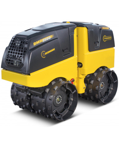 Bomag BMP 8500 ECONOMIZER wheeled roller Bomag - Specifications:  Cooling: Liquid Frequency: 42 Hz / 42 Hz RPM: 2600 rpm Fuel : 