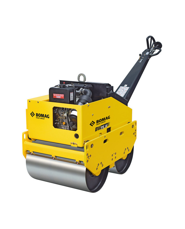 Vedený valec Bomag BW 75 H Bomag - Technické údaje:  Chladenie:    Motor: Yanmar L100Otáčky: Výkonmotora: 6,2 kW / 8,4 k  Vedený valec Bomag BW 75 H Bomag - Technické údaje:  Chladenie:    Motor: Yanmar L100Otáčky: Výkonmotora: 6,2 kW / 8,4 k