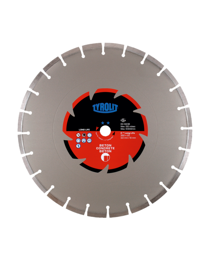 Tarcza diamentowa TYROLIT STANDARD DCC-LL 350 X 3 MM X 20 MM Tyrolit - Dane techniczne:Producent: TyrolitMax. srednica tarczy: 3 Tarcza diamentowa TYROLIT STANDARD DCC-LL 350 X 3 MM X 20 MM Tyrolit - Dane techniczne:Producent: TyrolitMax. srednica tarczy: 3