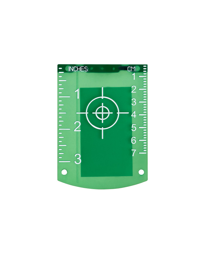 Nivel System TR-G laser target plate Nivel System - Specifications:  Brand: Nivel System Color: Green  Nivel System TR-G laser target plate Nivel System - Specifications:  Brand: Nivel System Color: Green