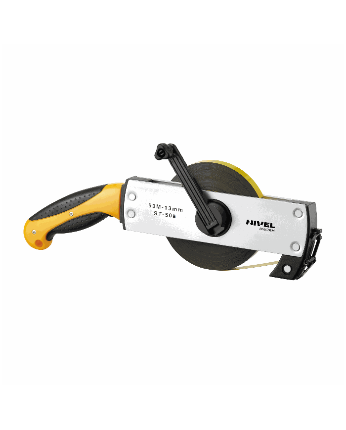 Nivel System ST-50B measuring tape Nivel System - Technical data:  Brand: Nivel System Diverter: - Width: 0.013 m Length: 50 m  Nivel System ST-50B measuring tape Nivel System - Technical data:  Brand: Nivel System Diverter: - Width: 0.013 m Length: 50 m