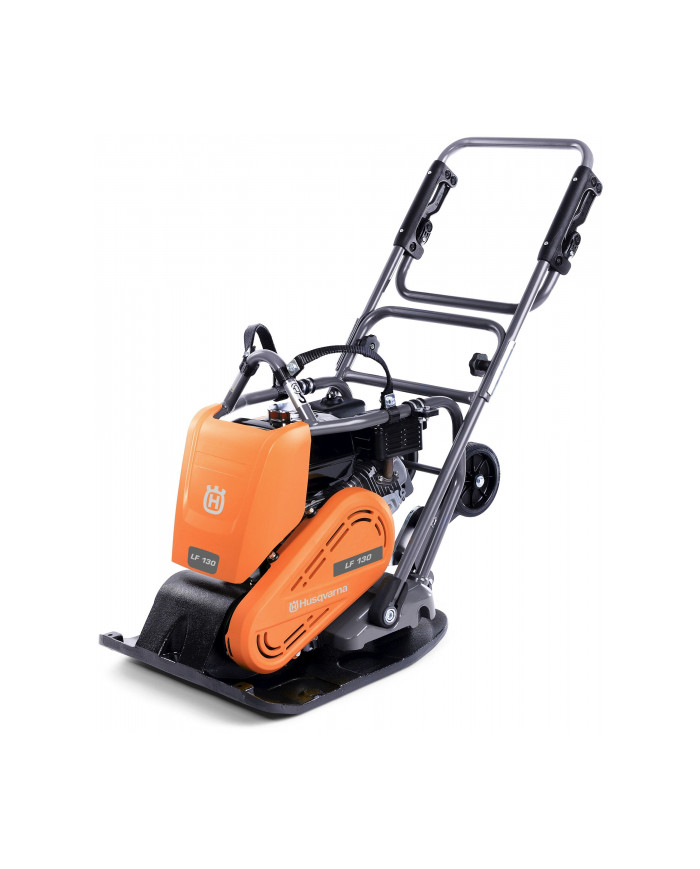 Husqvarna LF130 LT unidirectional compactor Husqvarna Construction - Technical data:  Weight: 142 kg Engine: GX 160 Power:3.6 kW Husqvarna LF130 LT unidirectional compactor Husqvarna Construction - Technical data:  Weight: 142 kg Engine: GX 160 Power:3.6 kW