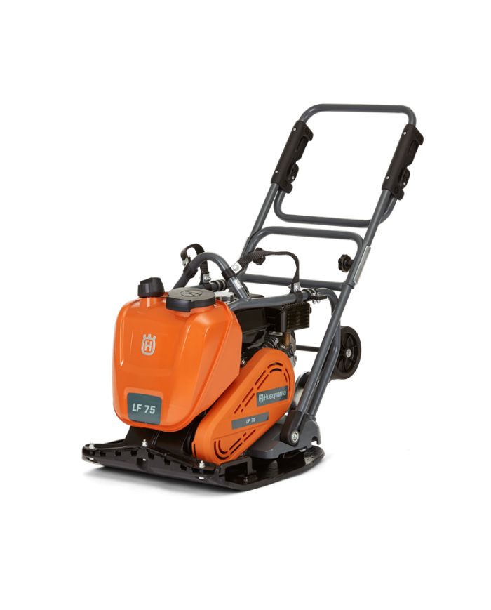 Husqvarna LF 75 LAT unidirectional compactor Husqvarna Construction - Specifications:  Cooling:Air Weight:97 kg Motor:GX 160 Pow Husqvarna LF 75 LAT unidirectional compactor Husqvarna Construction - Specifications:  Cooling:Air Weight:97 kg Motor:GX 160 Pow