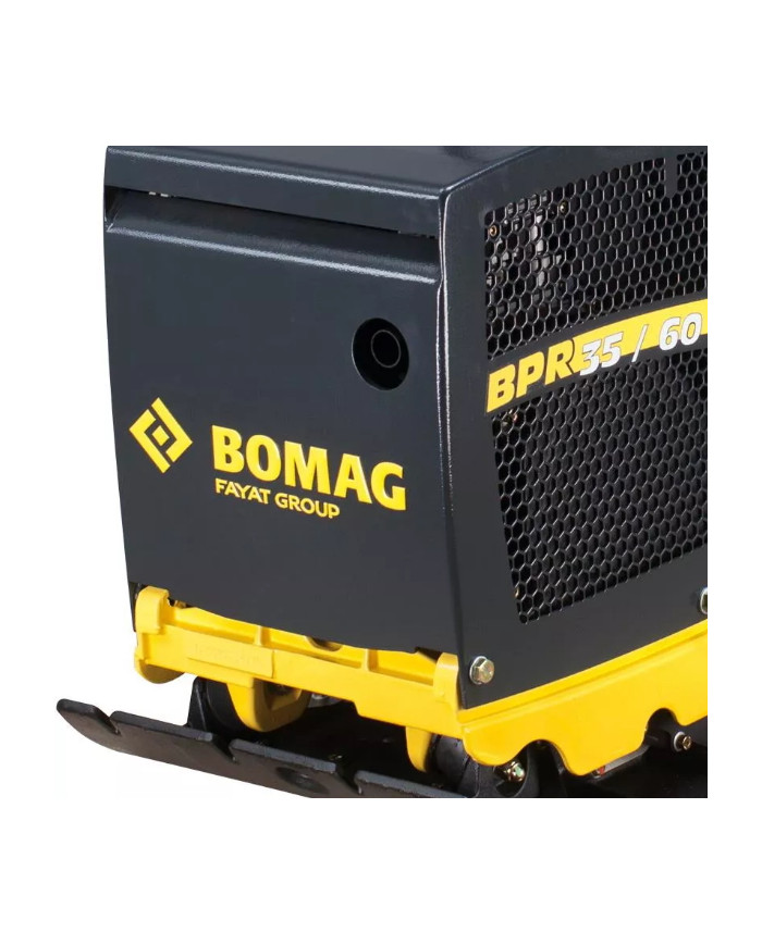 Zagęszczarka rewersyjna Bomag BPR 35/60 DE Bomag - Dane techniczne:  Ciężar: 245 kg Silnik: 1B20 Moc: 3.1 kW Prędkość robocza: 2