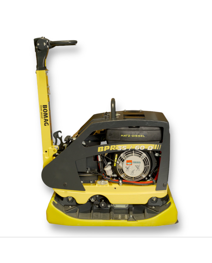 Bomag BPR 35/60 D/E reversible compactor STONEGUARD Bomag - Specifications:  Cooling:Air Frequency: 80 Hz Weight:268 kg Fuel tan Bomag BPR 35/60 D/E reversible compactor STONEGUARD Bomag - Specifications:  Cooling:Air Frequency: 80 Hz Weight:268 kg Fuel tan