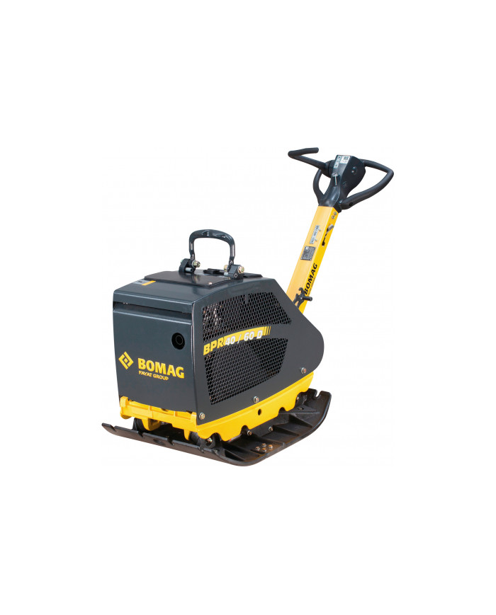 Zagęszczarka rewersyjna Bomag BPR 40/60 DH Bomag - Dane techniczne:  Częstotliwość: 80 Hz Paliwo: Olej napędowy Silnik: 1B20 Zbi