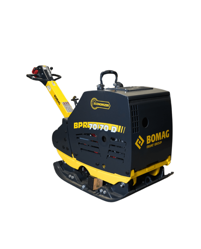 Zagęszczarka rewersyjna Bomag BPR 70/70 DE Economizer Bomag - Dane techniczne:  Chłodzenie: Powietrzem Paliwo: Olej napędowy Roz Zagęszczarka rewersyjna Bomag BPR 70/70 DE Economizer Bomag - Dane techniczne:  Chłodzenie: Powietrzem Paliwo: Olej napędowy Roz