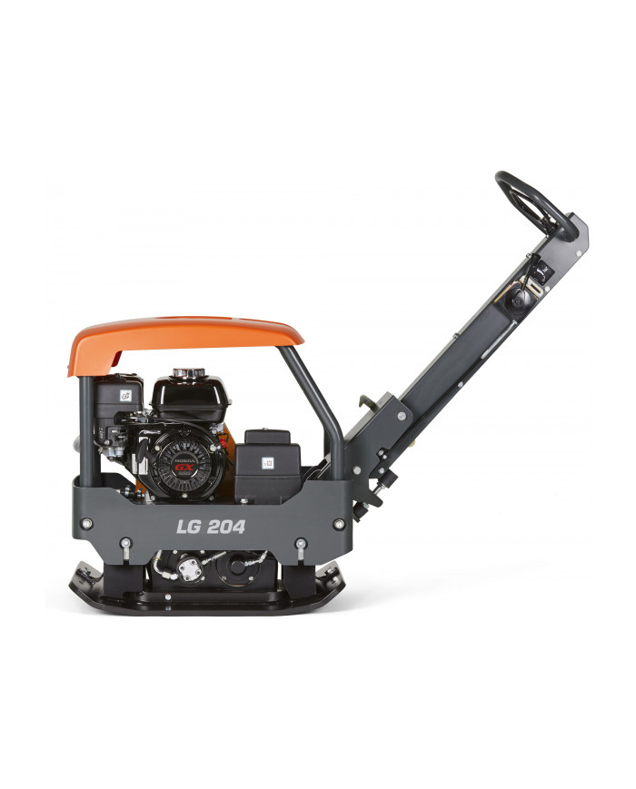 Husqvarna LG 204 reversible compactor Husqvarna Construction - Specifications:  Cooling: Air Weight: 211 kg Engine: GX 200 Power Husqvarna LG 204 reversible compactor Husqvarna Construction - Specifications:  Cooling: Air Weight: 211 kg Engine: GX 200 Power